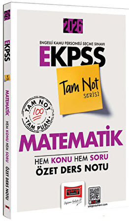 Yargı 2026 EKPSS Tam Not Serisi Matematik Hem Konu Hem Soru Özet Ders Notu