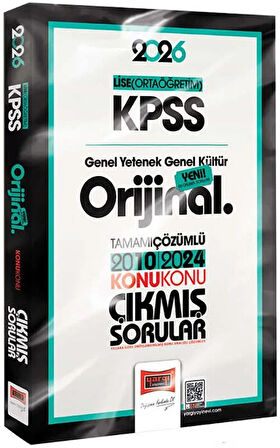 Yargı 2026 KPSS Lise Ortaöğretim GY-GK Orijinal 2010-2024 Konu Konu Çıkmış Sorular