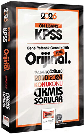 Yargı 2026 KPSS Lise Ön Lisans GY-GK Orijinal 2010-2024 Konu Konu Çıkmış Sorular