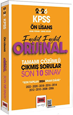 Yargı 2026 KPSS Ön Lisans GY-GK Fasikül Fasikül Orijinal Tamamı Çözümlü Çıkmış Son 10 Sınav
