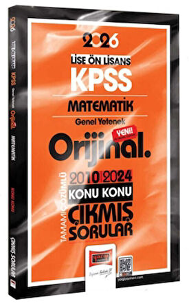 2026 KPSS Lise-Önlisans Matematik Orijinal 2010-2024 Konu Konu Çıkmış Sorular