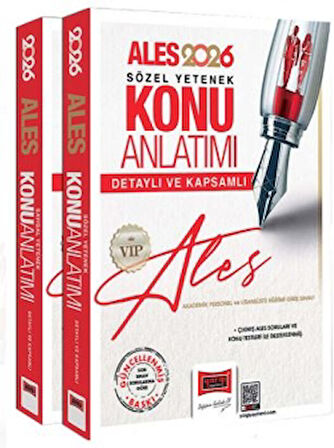 2026 ALES VIP Sayısal-Sözel Yetenek Detaylı ve Kapsamlı Konu Anlatımı (2 Cilt)