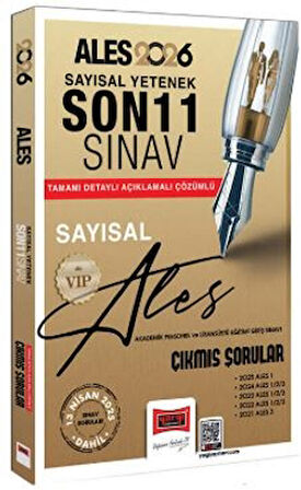 2026 ALES VIP Sayısal Yetenek Son 11 Sınav Çıkmış Sorular (13 Nisan 2025 Sınavı Dahil)