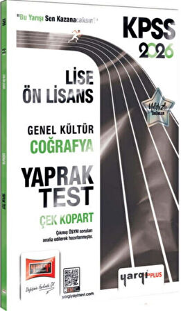 Yargı Yayınları 2026 KPSS Lise Ön Lisans Genel Kültür Coğrafya Çek Kopart Yaprak Test