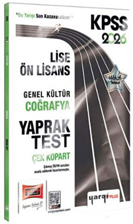 2026 KPSS Lise-Ön Lisans Genel Kültür Coğrafya Çek Kopart Yaprak Test