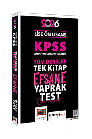 Yargı 2026 KPSS Lise Ön Lisans Efsane Yaprak Test Yargı Yayınları
