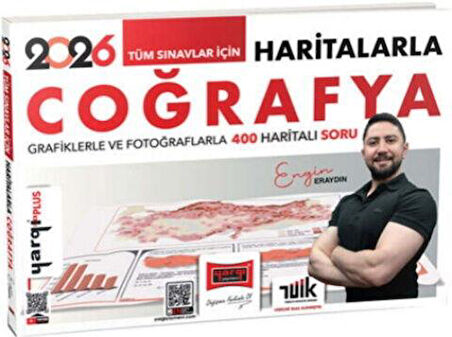 Yargı 2026 Tüm Sınavlar İçin Haritalarla Coğrafya Grafiklerle ve Fotoğraflarla 400 Haritalı Soru
