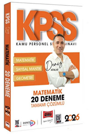 2026 KPSS Tamamı Çözümlü Matematik 20 Deneme