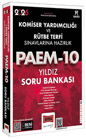 Yargı 2026 Komiser Yardımcılığı ve Rütbe Terfi PAEM-10 Yıldız Soru Bankası Çözümlü Yargı Yayınları