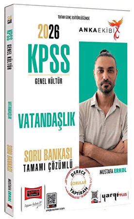 Yargı 2026 KPSS Vatandaşlık Soru Bankası Çözümlü Anka Ekibi - Mustafa Erkol Yargı Yayınları