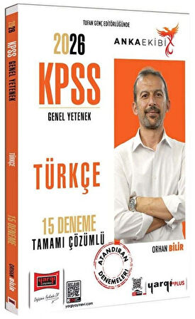Yargı 2026 KPSS Türkçe 15 Deneme Çözümlü Anka Ekibi - Orhan Bilir Yargı Yayınları