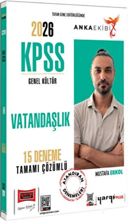 Yargı Yayınları 2026 KPSS Anka Ekibi Genel Kültür Tamamı Çözümlü Vatandaşlık 15 Deneme