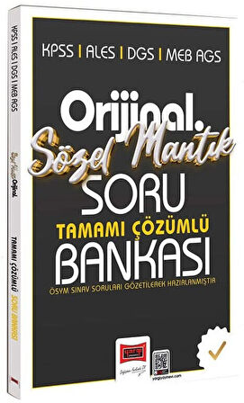 Yargı 2026 KPSS MEB-AGS ALES DGS Sözel Mantık Orijinal Soru Bankası Çözümlü Yargı Yayınları