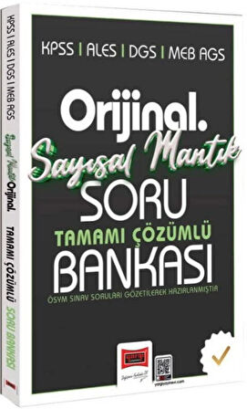 Yargı Yayınları KPSS ALES DGS MEB AGS Orijinal Sayısal Mantık Tamamı Çözümlü Soru Bankası