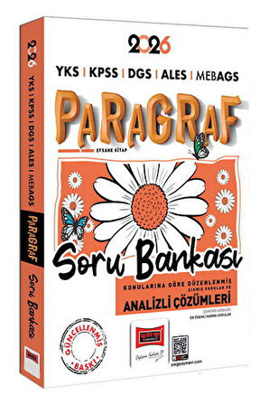 Yargı Yayınları 2026 YKS KPSS DGS ALES MEB-AGS Papatya Serisi Paragraf Tamamı Çözümlü Soru Bankası