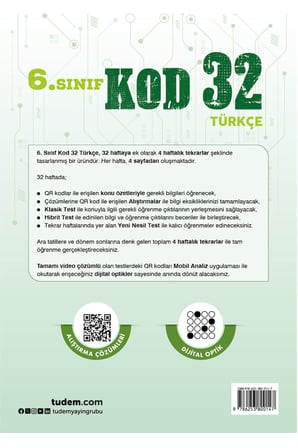 TUDEM 6.SINIF TÜRKÇE KOD 32