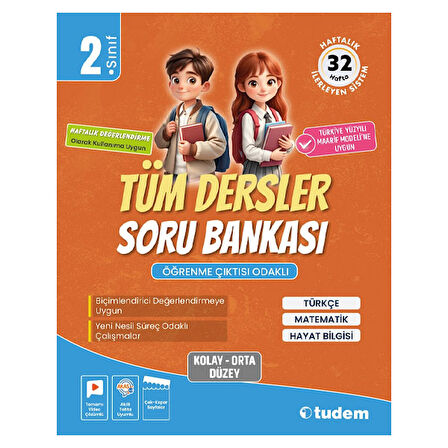 2. Sınıf Tüm Dersler Soru Bankası Tudem Yayınları