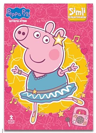 Peppa Pig Simli Çıkartmalı Boyama