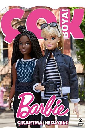 Barbie Çok Boya Çıkartmalı Dev Boyama Kitabı