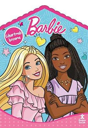 Barbie Evde Çıkartmalı Boyama Kitabı