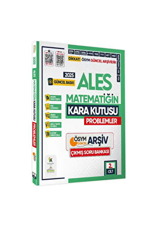 2025 Ales Matematiğin Kara Kutusu 2.cilt Problemler Ösym Çıkmış Soru Bankası Dijital Çözümlü