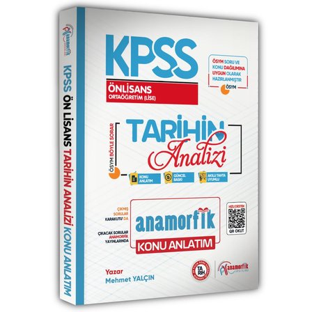 2026 KPSS ÖnLisans-Ortaöğretim Tarihin Analizi Pratik Notlarla Konu Anlatımı Anamorfik Yayınları