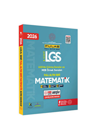 2026 8.Sınıf Full LGS Altın Seri MATEMATİK MEB Çıkmış Soru Bankası Modüler Seti PDF/Video Çözümlü