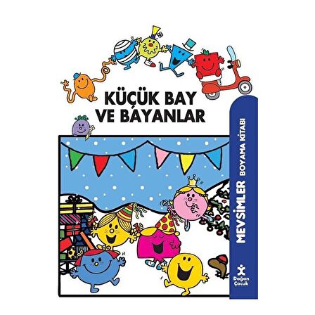 Küçük Bay Ve Bayanlar Mevsimler Boyama Kitabı