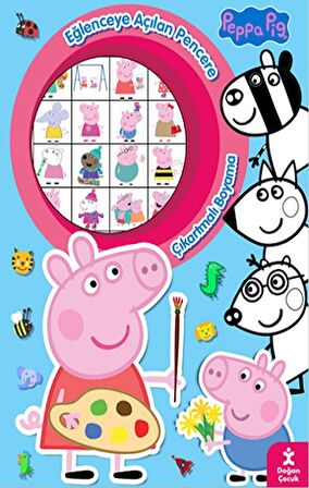 Peppa Pig Eğlenceye Açılan Pencere Çıkartmalı Boyama Kitabı