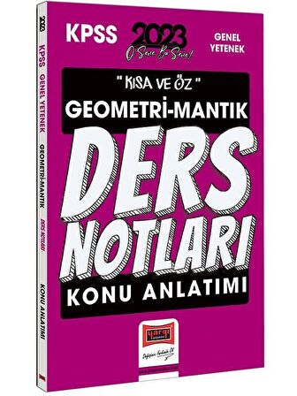 Yargı Yayınları 2023 KPSS Kısa ve Öz Geometri ve Sayısal Mantık Konu Anlatımı Ders Notları