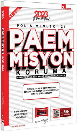 Yargı Yayınları 2023 Yıldız Serisi PAEM Misyon Koruma Rütbe Terfi ve Tüm Branş Sınavlarına Hazırlık Ceza Hukuku ve Genel Hükümler Konu Anlatımı (Modül 3)