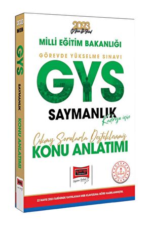 Yargı Yayınları 2023 MEB GYS Saymanlık Kadrosu İçin Çıkmış Sorularla Desteklenmiş Konu Anlatımı