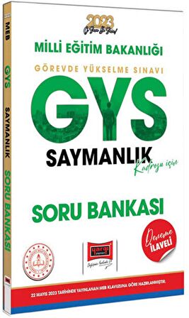 2023 MEB GYS Saymanlık Kadrosu İçin Deneme İlaveli Soru Bankası