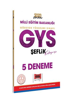 Yargı Yayınları 2023 Milli Eğitim Bakanlığı GYS Şeflik Kadrosu İçin 5 Deneme