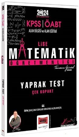 2024 ÖABT Lise Matematik Öğretmenliği Yaprak Test