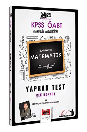 2024 ÖABT İlköğretim Matematik Öğretmenliği Yaprak Test