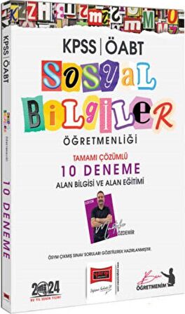 2024 ÖABT Sosyal Bilgiler Öğretmenliği Tamamı Çözümlü 10 Deneme Sınavı