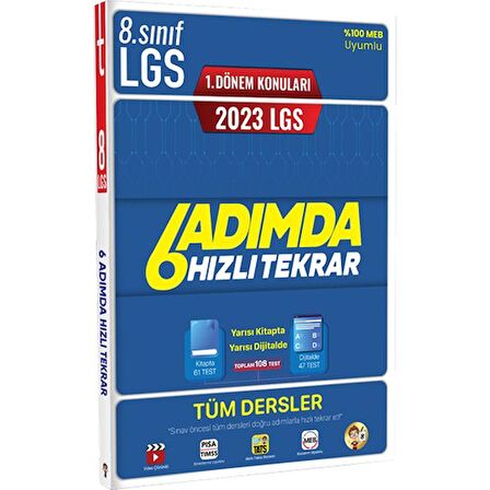 2023 LGS 1. Dönem 6 Adımda Tüm Dersler Hızlı Tekrar