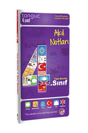 4. Sınıf Akıl Notları Cep Boy 4. Sınıf Ders Notları - Tonguç Yayınları