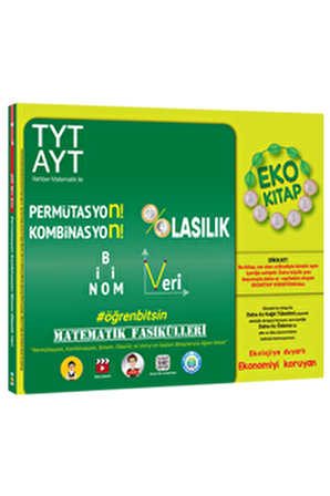 TYT AYT Matematik Fasikülleri - Permütasyon, Kombinasyon, Olasılık, Binom, Veri Eko