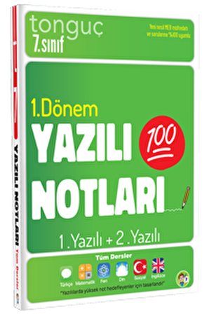 7. Sınıf Yazılı Notları 1. Dönem 1 ve 2. Yazılı