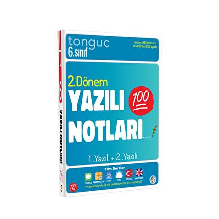 Tonguç Yayınları 6. Sınıf Yazılı Notları 2.Dönem 1 Ve 2. Yazılı