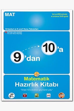 9'dan 10'a Matematik Hazırlık Kitabı