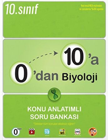 0'dan 10'a Biyoloji Konu Anlatımlı Soru Bankası