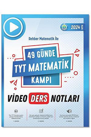 49 Günde TYT Matematik SORU Kitabı ve VİDEO DERS Notları Kitabı 2li Set