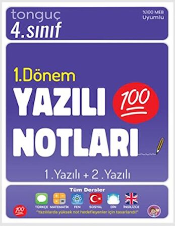 4. Sınıf Yazılı Notları 1. Dönem 1 ve 2. Yazılı