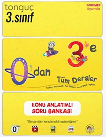 0'dan 3'e Tüm Dersler Konu Anlatımlı Soru Bankası