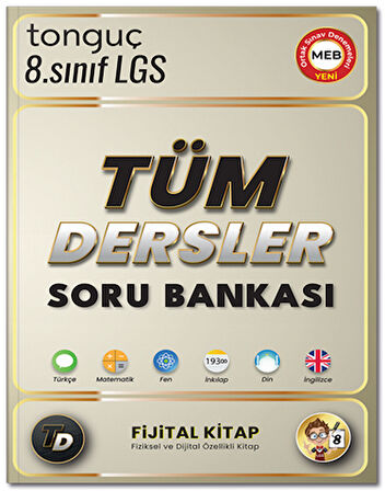 Tonguç 8. Sınıf LGS Tüm Dersler Fijital Kitap Soru Bankası Tonguç Akademi