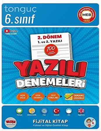 6. Sınıf Yazılı Denemeleri 2. Dönem 1 ve 2. Yazılı