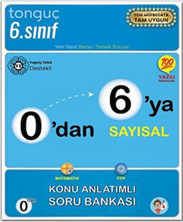 0'dan 6'ya Sayısal Konu Anlatımlı Soru Bankası